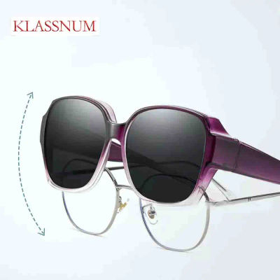 KLASSNUM, gafas de sol polarizadas de conducción de tendencia para hombres y mujeres, gafas envolventes, gafas de sol cuadradas, gafas UV400