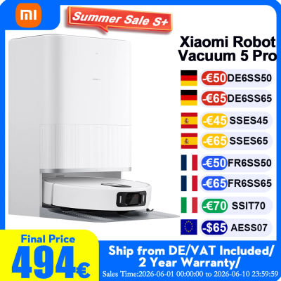 Aspiradora Robótica Xiaomi 5 Pro (Versión Actualizada X20+) 2025 con IA para Evitar Obstáculos y Estación de Autolimpieza, Aspiradora Robótica Inteligente XIAOMI MIJIA 5 Pro para Limpieza Automática