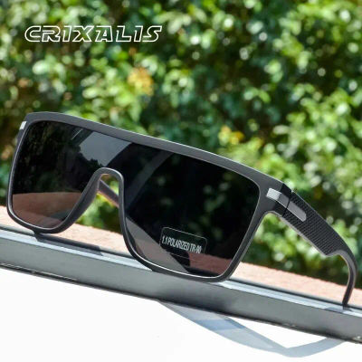 CRIXALIS, gafas de sol polarizadas a la moda para hombre, gafas de sol cuadradas de gran tamaño antideslumbrantes con espejo para conductor, gafas de sol para mujer UV400 para hombre