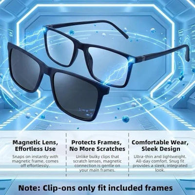 Gafas de Sol Polarizadas Narkasy con Filtro Integrado para Tatuajes, Protección Ocular, Lentes de Adsorción Magnética