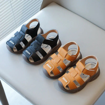 Sandalias de verano para bebés, zapatos de playa para niños, sandalias clásicas de moda con punta hueca y antipatadas para niños pequeños, sandalias transpirables para guardería