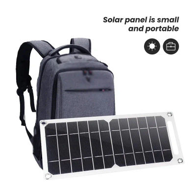 Cargador Solar USB Flexible de 5V, Panel Fotovoltaico Suave, Cargador de Emergencia para Exteriores para Teléfono Móvil, Ventilador, Banco de Energía, Imprescindible