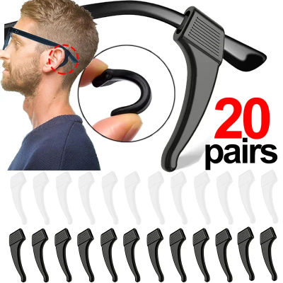 Gancho de silicona para la oreja, antideslizante, soporte para pierna y oreja, accesorios para gafas de sol, agarre anticaída, 2/40 Uds.