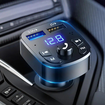 Reproductor de Mp3 para coche, Cargador rápido Usb Dual, receptor Fm Bluetooth, Compatible con transmisor Fm 5,0, Kit de enchufe de unidad Flash Usb