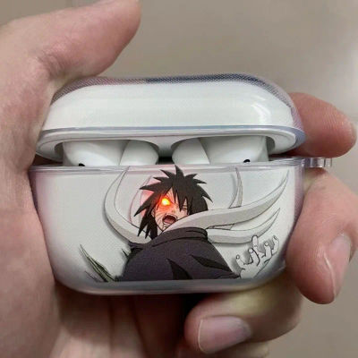 Funda de teléfono para auriculares Naruto Madara Glow Eyes para Apple AirPods 1 2 Pro 3 4 Pro2 2nd Obito auriculares Bluetooth funda suave