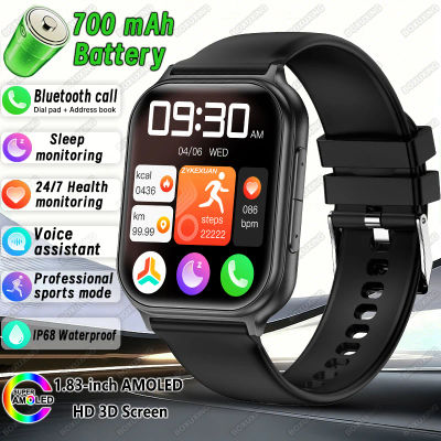 Reloj Inteligente 2026, para Hombre y Mujer, Deportivo, con Monitor de Actividad Física, Resistente al Agua IP68, Frecuencia Cardíaca 24H, Batería de 700 mAh, Llamadas