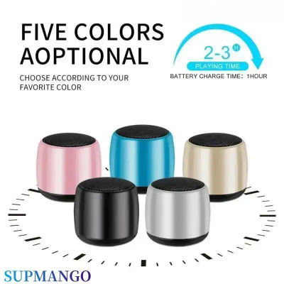 Altavoz portátil M1 con Bluetooth, reproductor de Audio con micrófono, sonido envolvente, Mini USB, para exteriores