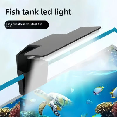 Luz LED USB para acuario, luz para pecera, eficiente en energía, resistente al agua, iluminación para acuario con Clip para plantas acuáticas y tanques pequeños