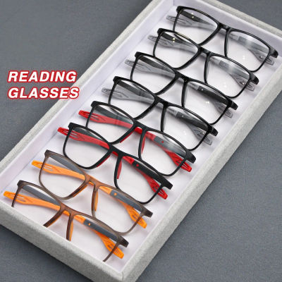 Paquete de 8 Gafas de Lectura de Moda en Dos Tonos para Hombre y Mujer, Gafas de Aumento