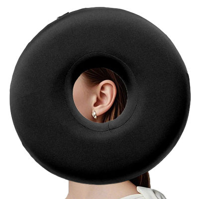 Almohada para piercing en la oreja para personas mayores, CNH y inflamación del dolor en la oreja, con un orificio para la oreja, almohada para dormir, almohada protectora para los oídos