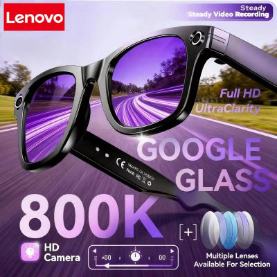 Gafas Inteligentes Lenovo con IA, Cámara de 800W, Fotos HD, Video, Llamadas de Voz, Traducción, Resistentes al Agua, Bluetooth, Gafas de Motocicleta con IA