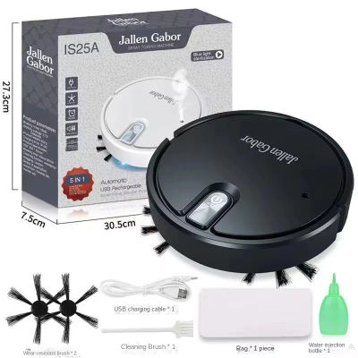 Aspiradora Robot Inteligente Inalámbrica 5 en 1, Multifuncional, Súper Silenciosa, Aspira, Lava y Humidifica, Para Uso Doméstico