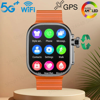 S10 Ultra 3 Smartwatch Reloj inteligente para hombre con pantalla curva Amoled de 2,26 pulgadas con 190 ° Cámara giratoria GPS WIFI Brújula Google Play Store