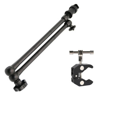 Brazo mágico para cámara articulado de 20 pulgadas, accesorios de fotografía con súper abrazadera para Monitor Canon, Nikon, Sony, micrófono, soporte de Flash, soporte de iluminación