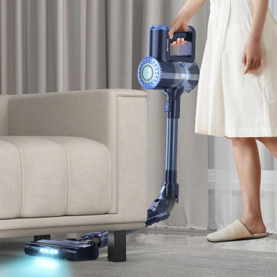 PrettyCare-aspiradora inalámbrica de mano W400, aspirador de palo ligero para el hogar, con 25Kpa autoaspirante, 180 ° flexible