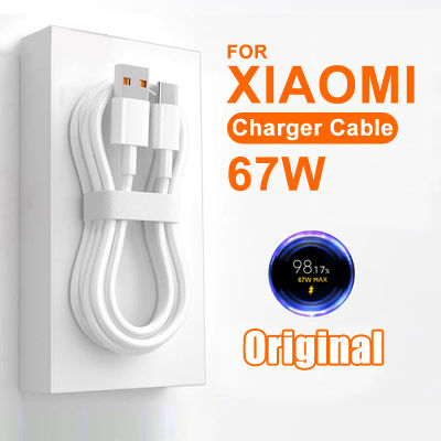 PD3.0 67W 3A USB Cable cargador súper rápido para Xiaomi Mi 11 12 Redmi Note 9 10 11 POCO X5 Pro teléfono tipo C Cable de carga de datos