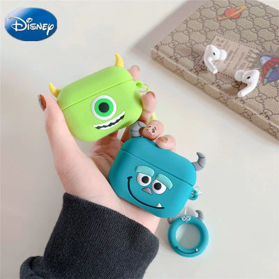 Fundas de silicona con dibujos de Disney Sulley Mike para Airpods 1 2, funda protectora de carga para auriculares inalámbricos con Bluetooth para Airpods Pro