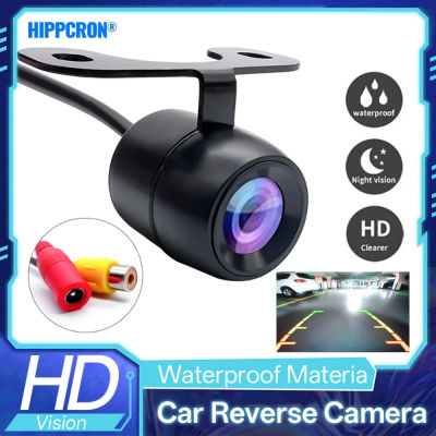 Hippcron-cámara de marcha atrás para coche, visión nocturna HD, gran angular, cámara de estacionamiento, imagen en Color, Monitor de respaldo LED CCD resistente al agua