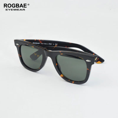 Gafas de sol inclinables clásicas lentes de cristal gafas de sol de acetato hombres R214B marca de lujo diseño de tachuelas gafas de sol elegantes para mujer