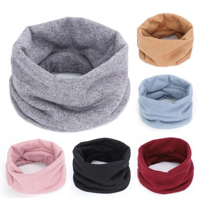 Nueva bufanda de invierno de Cachemira para bebés, niños y niñas, bufandas tejidas, silenciadores elásticos Unisex, bufanda de ganchillo para bebés de otoño