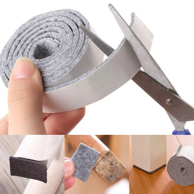 Almohadilla Autoadhesiva de Fieltro para Patas de Muebles, 100cm/Rollo, Antideslizante, Protector de Piso, Resistente al Desgaste, para Patas de Mesa y Silla
