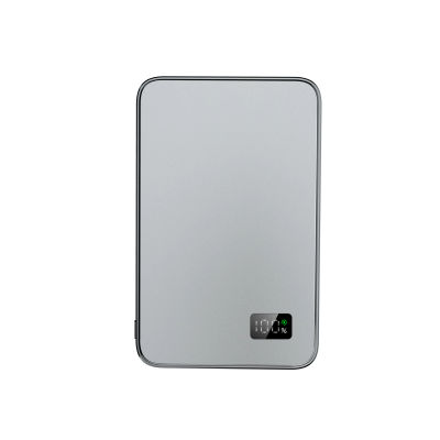 Batería portátil ultrafina de aleación, cargador inalámbrico magnético de carga rápida para iPhone 15 14 13 12, batería de respaldo para Magsafe