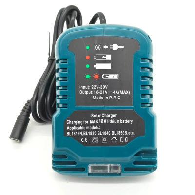 Cargador Solar, herramienta inalámbrica portátil, cargador de batería Compatible con baterías de iones de litio Makita/Milwaukee/Bosch de 18V para paneles solares