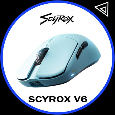 Ratón inalámbrico Scyrox V6, 3 modos, Bluetooth, ergonómico, ligero, para juegos, Paw3950, hecho a medida, accesorios para Pc, regalos para hombre