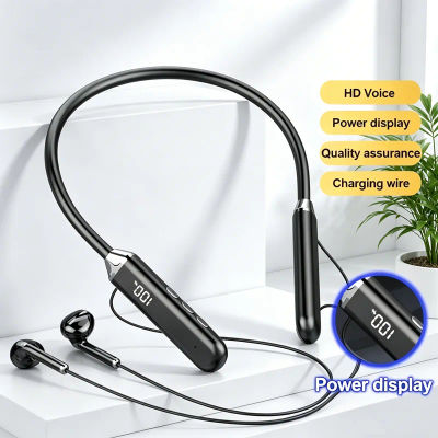 Auriculares Inalámbricos Magnéticos TWS con Banda para el Cuello, Bluetooth 5.3, Auriculares Deportivos para Correr, Resistentes al Agua, con Micrófono
