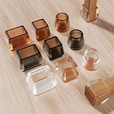 Protectores de patas de silla de 4/24 piezas - Almohadillas de silicona y fieltro, deslizadores para muebles, antiarañazos y silenciosos, movimiento fácil y suave