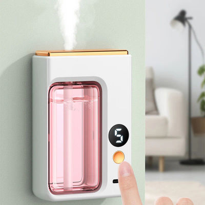 Difusor de aroma inteligente, purificador de aire, pantalla digital, aceites esenciales de plantas, 5 velocidades, montaje en pared, sobremesa, carga USB, sala de estar