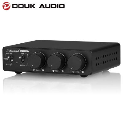 Return-Douk Audio NS-13G-MAX Amplificador de audio estéreo de 2.0 canales HiFi TPA3255 Mini amplificador de potencia digital con entrada Phono 300W+300W