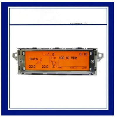 Pantalla LCD amarilla para salpicadero, radio, menú de aire acondicionado, monitor con conector de 12 pines para Peugeot 307 407 408 C4 C5, pantalla para coche 9821852480