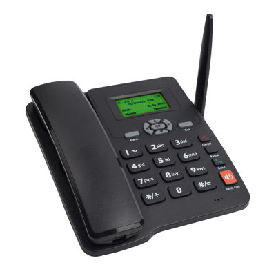 Teléfono inalámbrico Teléfono de escritorio Tarjeta SIM Teléfono inalámbrico fijo 2G con antena Radio Función de despertador para llamadas en casa