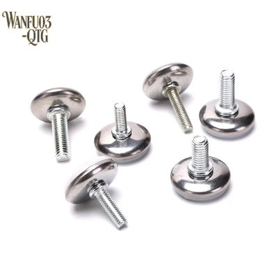 Patas de muebles de acero ajustables con tornillo M6 M8, Base antideslizante, almohadilla para patas de gabinete, nivelador de pies, nivel de pie de muebles de Metal, 4 Uds.