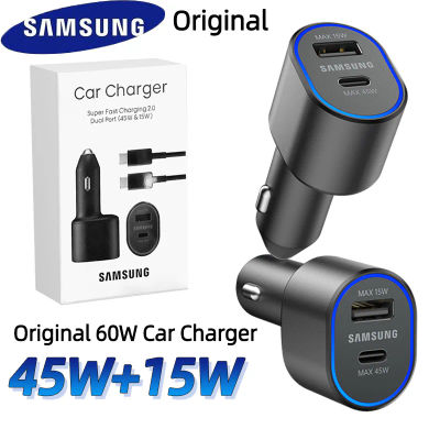 Cargador de Coche Original SAMSUNG Tipo C 60w 45w 15w PD, Cable de Carga Rápida para Samsung Galaxy S26 S25 S24 S23 Z Fold 8 7 6