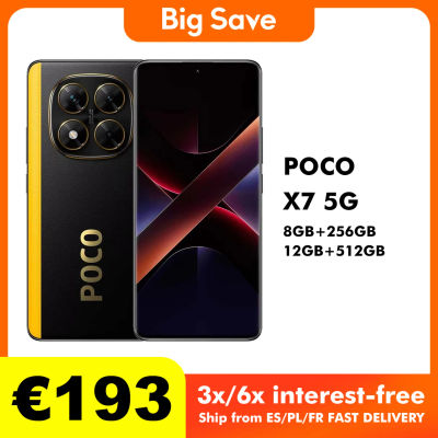 POCO X7 5G teléfono móvil con cargador de la UE, 8GB/256GB, 12GB/512GB, NFC, versión Global