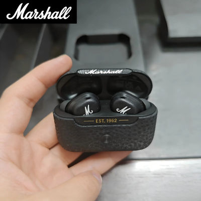 Auriculares inalámbricos Marshall MOTIF ANC con cancelación activa de ruido, auriculares intrauditivos deportivos con Bluetooth y micrófono.
