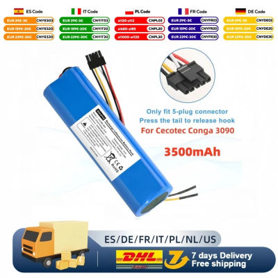 Batería recargable Original para Conga 3290 3390 3490 3590 3690 3790 3890 Robot aspirador de barrido y fregado 14,8 V 3500mAh
