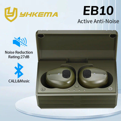 YHKEMA EB10 auriculares tácticos Bluetooth auriculares electrónicos a prueba de ruido/protección auditiva con cancelación de ruido