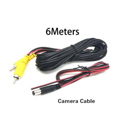 Cable de vídeo RCA de 6M, cámara de estacionamiento de visión trasera de marcha atrás para conectar cámara de marcha atrás con Monitor Multimedia para coche ﻿ Universal