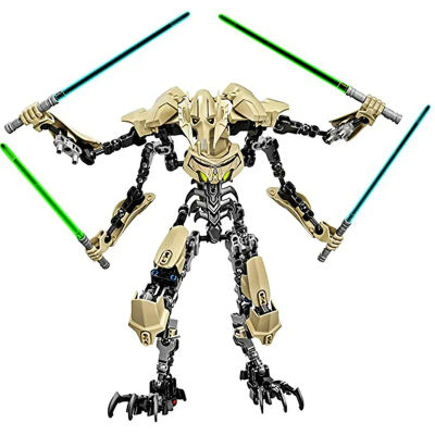 32cm Ksz714 estrella de juguete Anime General Robot Grievous con empuñadura de sable de luz combate Wea modelo bloques de construcción figuras de acción regalos