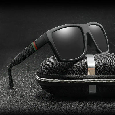 2025 gafas de sol polarizadas de marca de lujo para hombre, gafas de sol de alta gama para exteriores, gafas cuadradas de moda para conducir, gafas de sol de viaje UV400