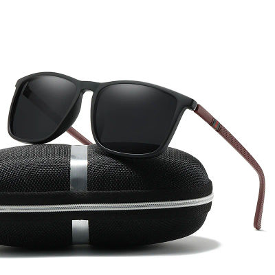 Gafas de sol deportivas para hombre, lentes de sol cuadradas polarizadas, cómodas, ligeras, accesorio con Origina UV400