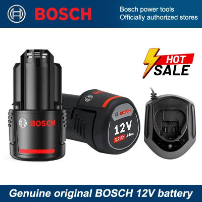 Batería 100% Original Bosch de 12V, batería recargable de iones de litio BAT411 de 3000mAh BAT411A BAT412 BAT412A BAT413 cargador de batería
