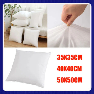 35x35/40x40/50x50 cm Relleno interior de cojín para el hogar Núcleo de almohada acolchado de algodón para sofá Coche Inserto de almohada suave con paño de lana