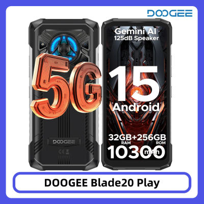 DOOGEE Blade20 Play 5G teléfono resistente 32GB 256GB 6,6 ''pantalla Gemini Al 10300mAh batería 125dB altavoz 50MP teléfono móvil
