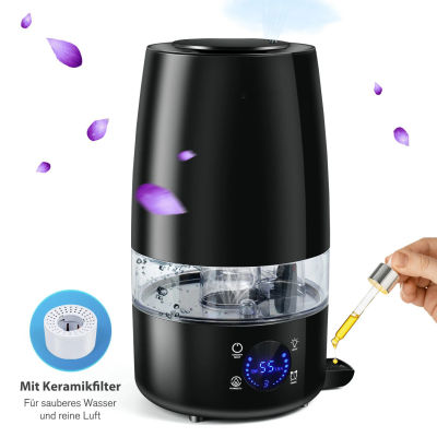Humidificador de 4L, humidificador profesional de gran capacidad para el hogar, difusor de aroma de niebla de plantas con control remoto, temporizador