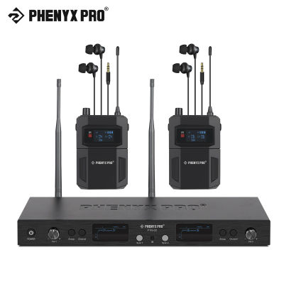 PTM-22-2B | Sistema de monitor de oído inalámbrico mono UHF con 2 salidas de bucle