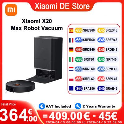 Xiaomi-Robot aspirador X20 Max, versión Global, 8000Pa, succión súper potente, cepillo de corte de pelo antienredos, almohadilla de fregona automática para elevación